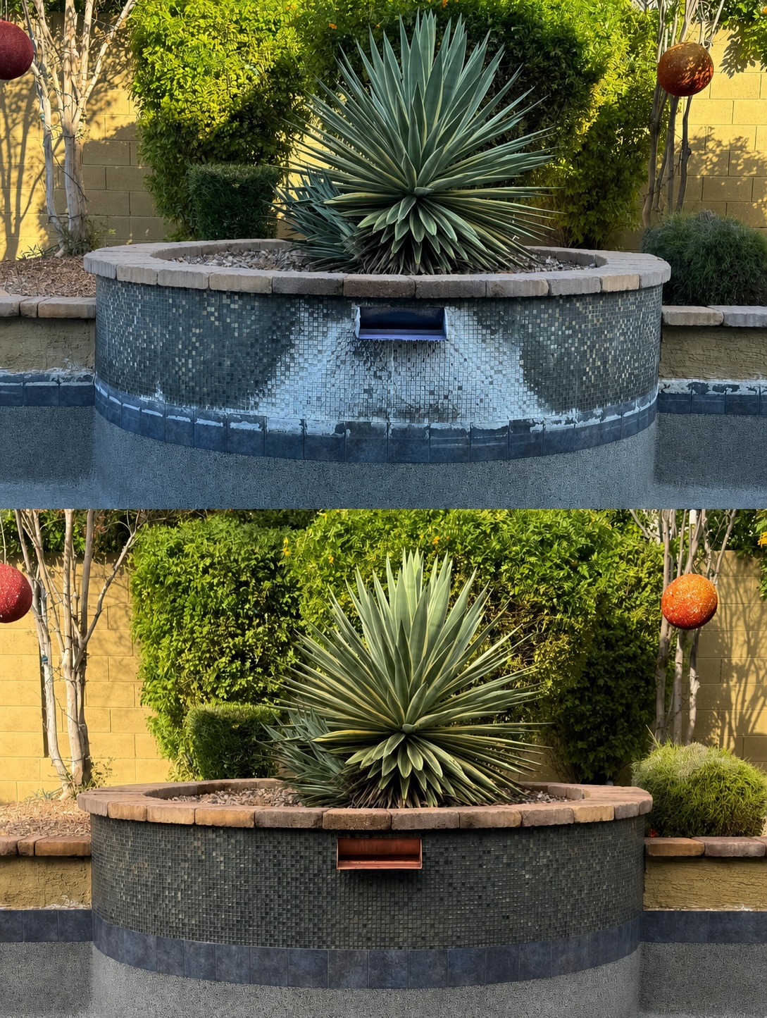 Pool and spa restoration detail