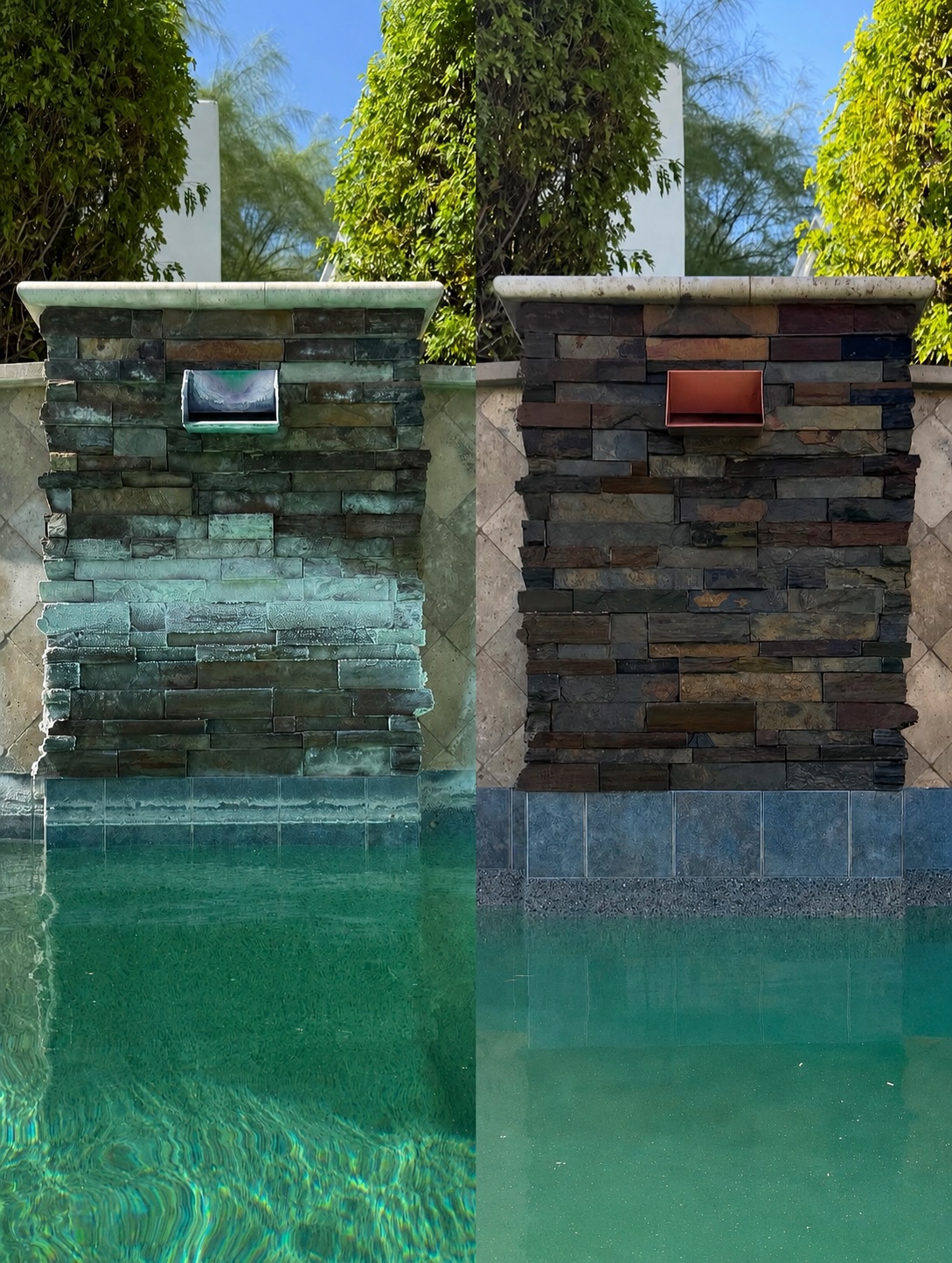 Pool wall surface